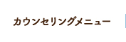 カウンセリングメニュー